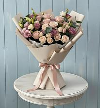 Букет цветов из:  Розы и Лизиантусы #REPLACE_PRED# Вавож