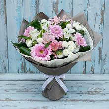 Букет цветов из:  Герберы, Альстромерии и Хризантемы #REPLACE_PRED# Вавож