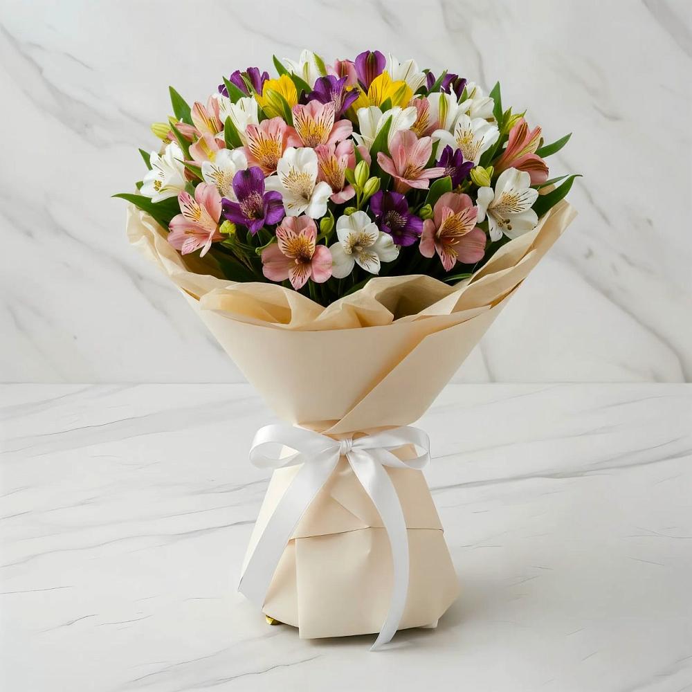 Букет цветов из: Альстромерии в Вавож