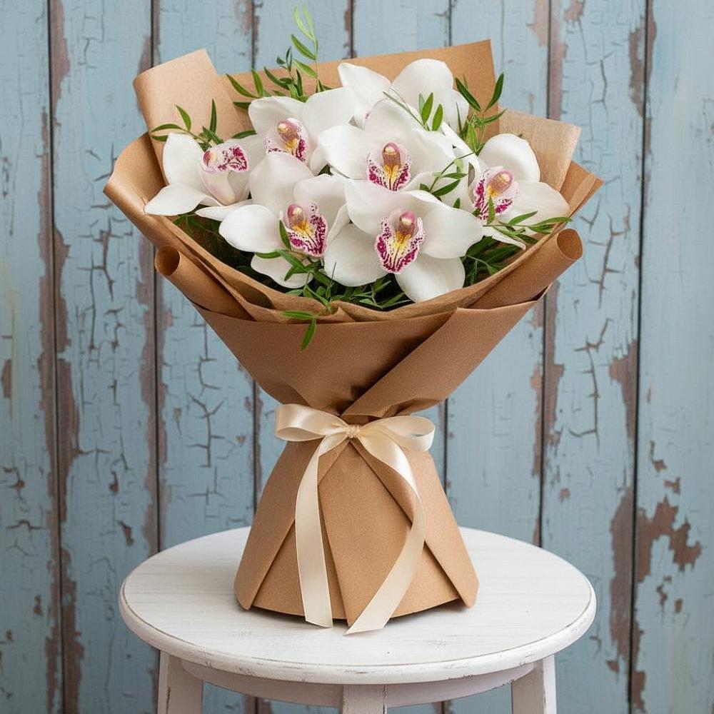 Букет цветов из: Орхидеи и Розы в Вавож
