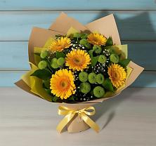 Букет цветов из:  Герберы и Хризантемы #REPLACE_PRED# Вавож