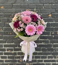 Букет цветов из:  Герберы и Хризантемы #REPLACE_PRED# Вавож