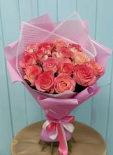 Букет 15 Розовых роз Равель в Вавож
